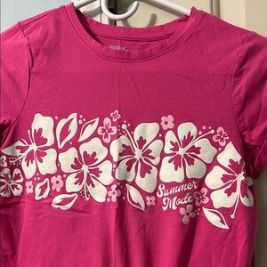 Cat & Jack Fuchsia Floral Kids Tee